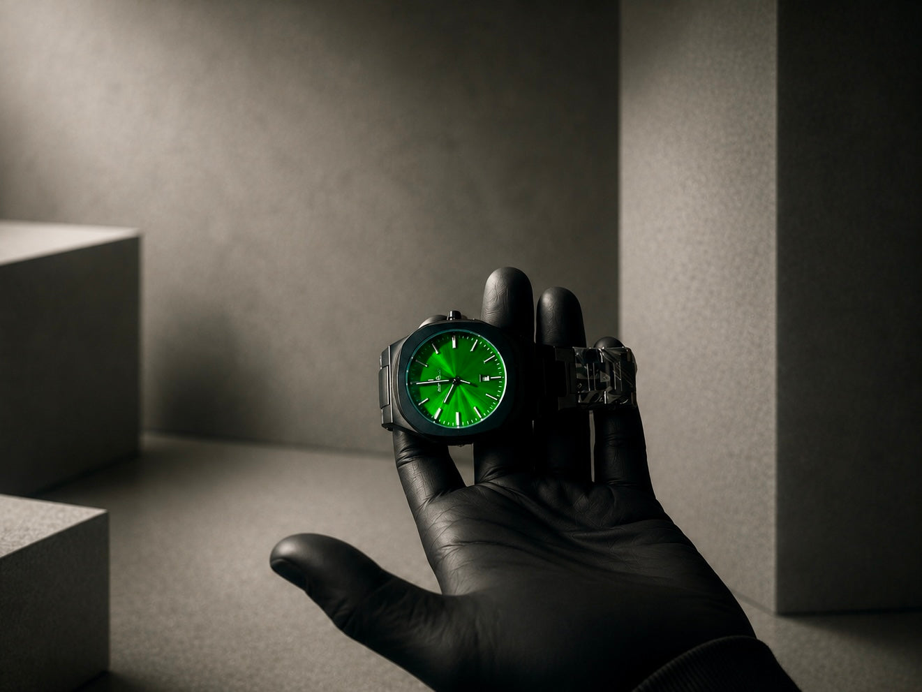 Hoursy Green Dial Luxury Watch