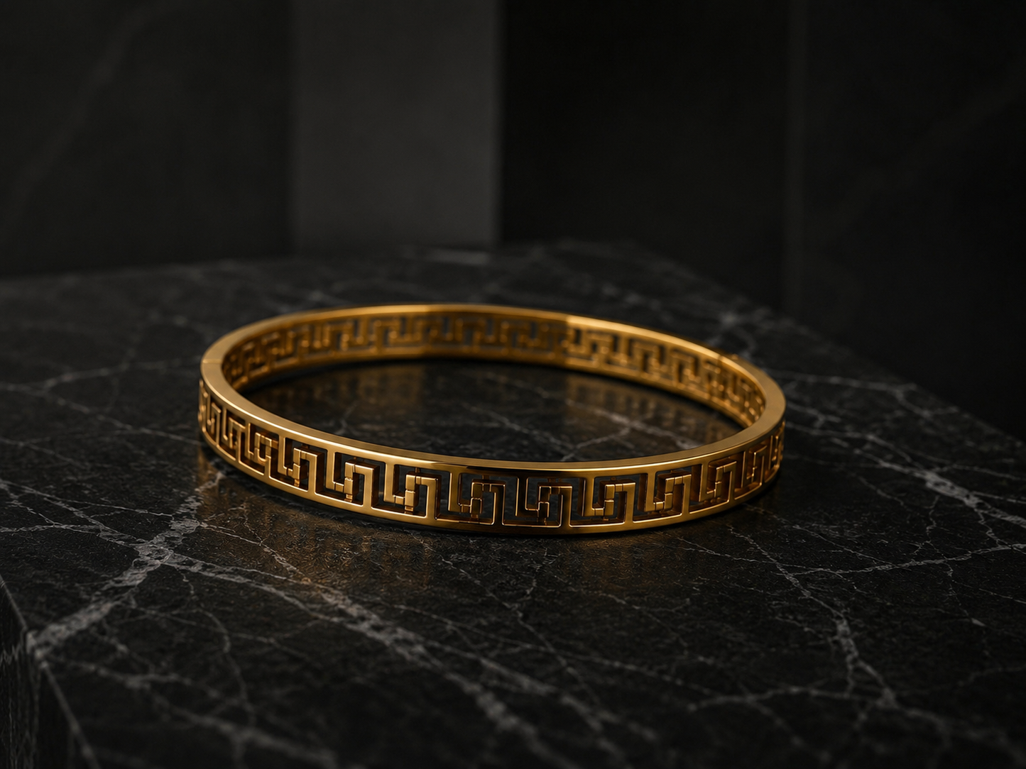 Greek key bracelet