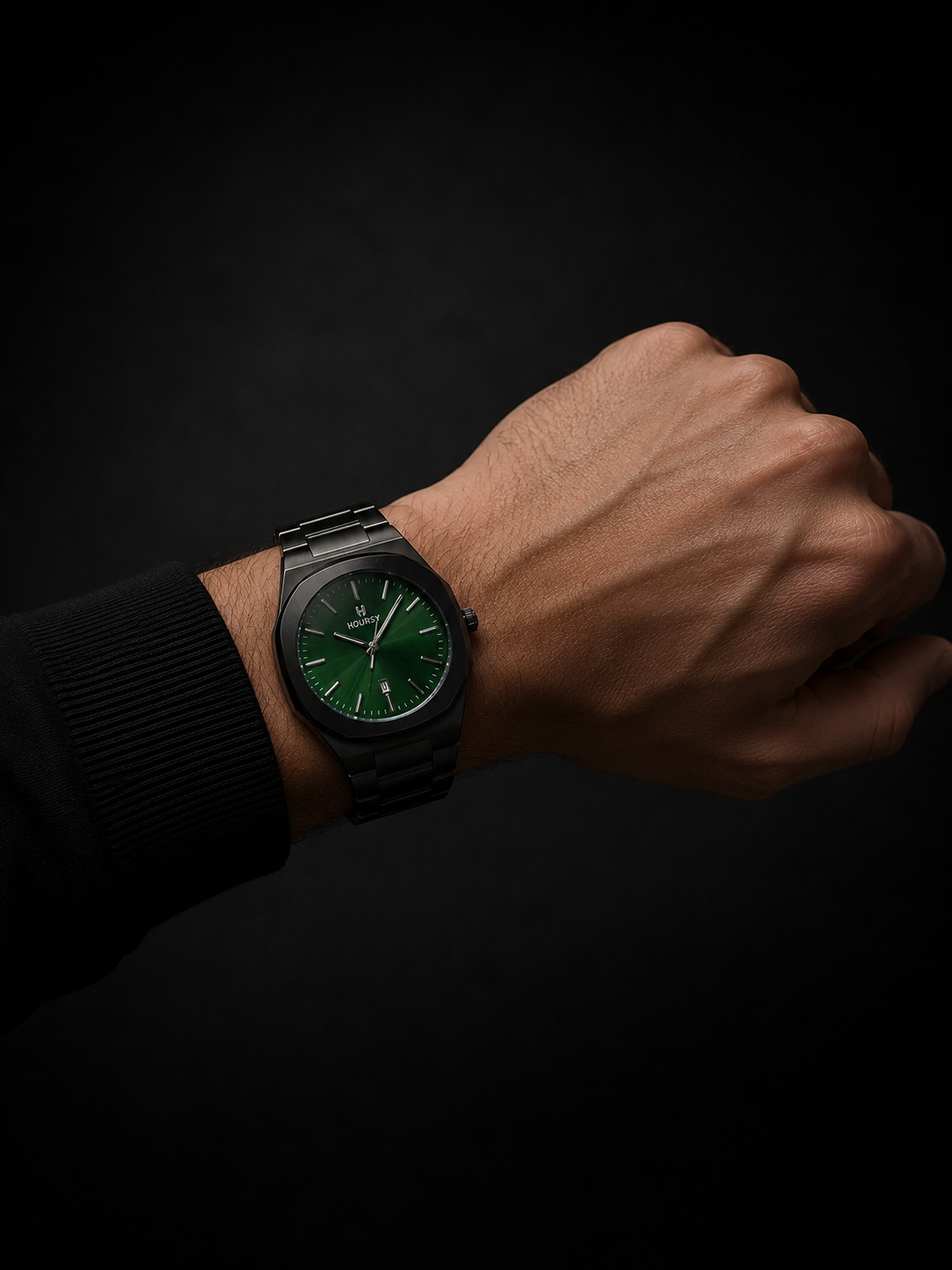 Hoursy Green Dial Luxury Watch