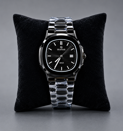 SEASTAR Black Luxury Watch