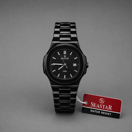 SEASTAR Black Luxury Watch
