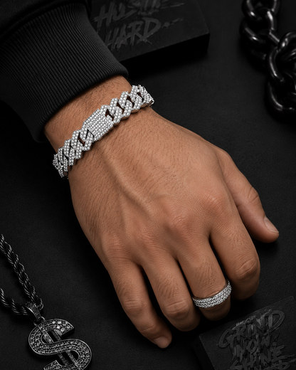 Hip/Hop Style Iced Out Bracelet