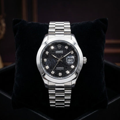 Luxury Silver Stainless Steel Watch