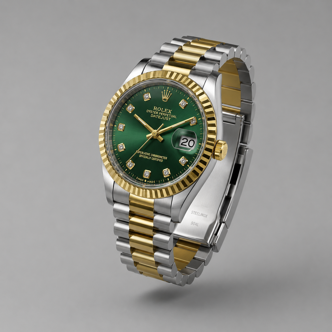 Emerald Luxe DateMaster Watch
