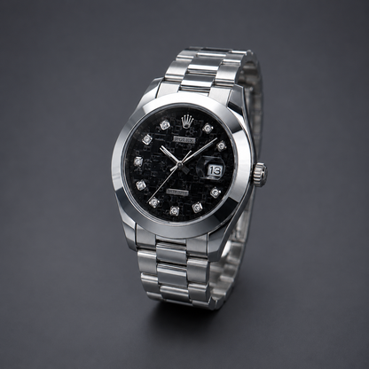 Luxury Silver Stainless Steel Watch