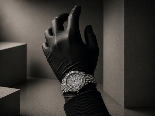 Iced out luxury watch for ladies