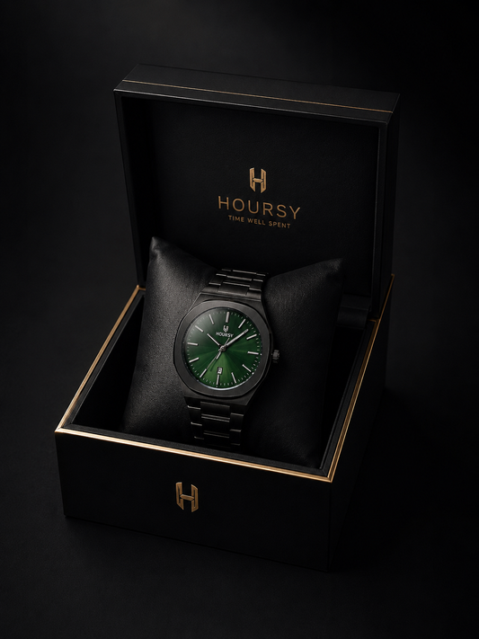 Hoursy Green Dial Luxury Watch