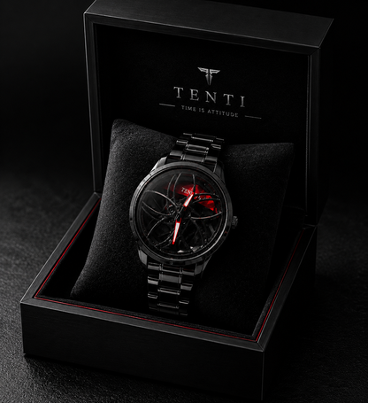 Jet Black Gyro Watch