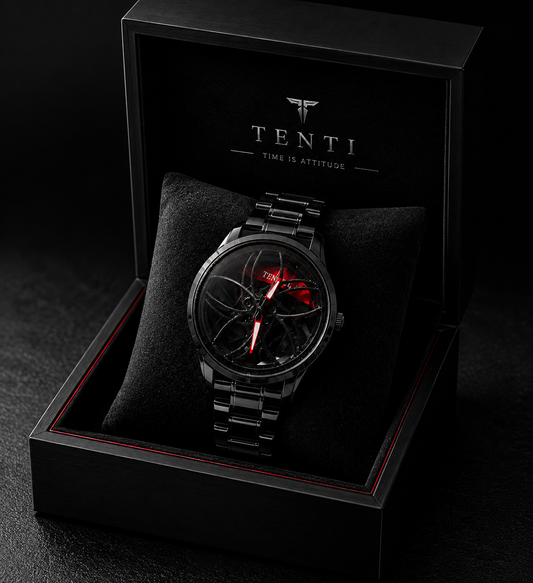 Jet Black Gyro Watch