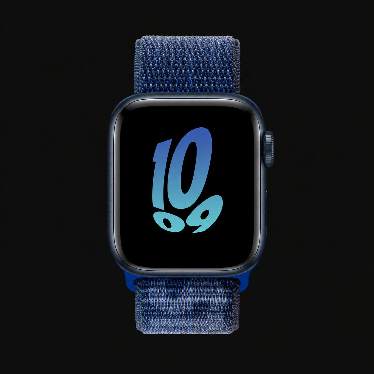 Premium Blue Nylon Loop Smartwatch Strap