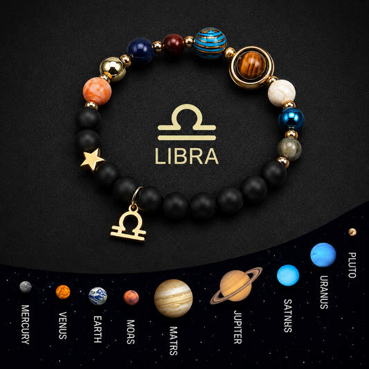 Libra Solar System Natural Stone Bracelet