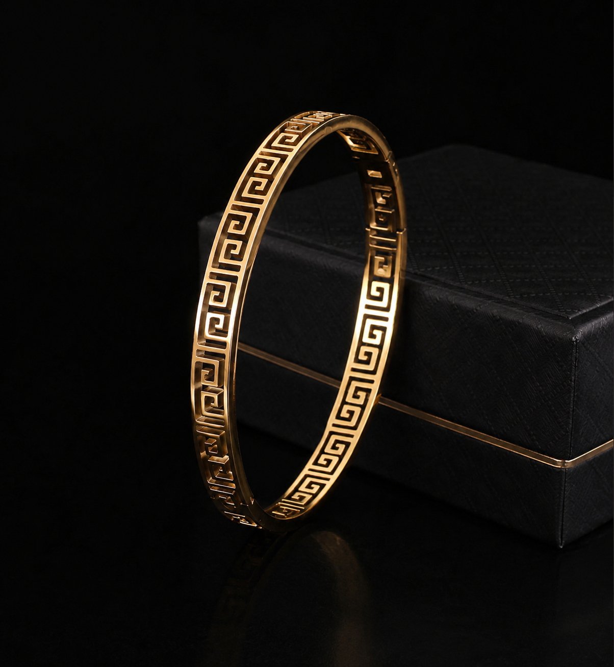 Greek key bracelet