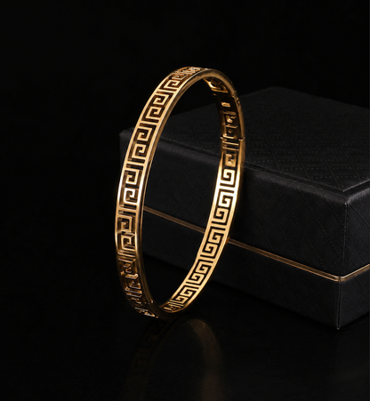 Greek key bracelet