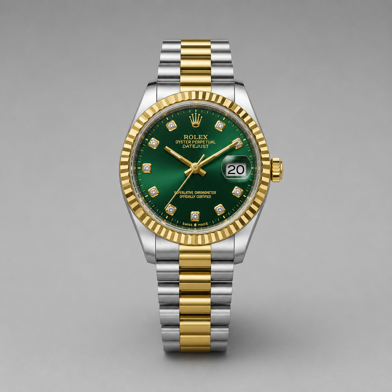 Emerald Luxe DateMaster Watch