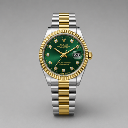 Emerald Luxe DateMaster Watch
