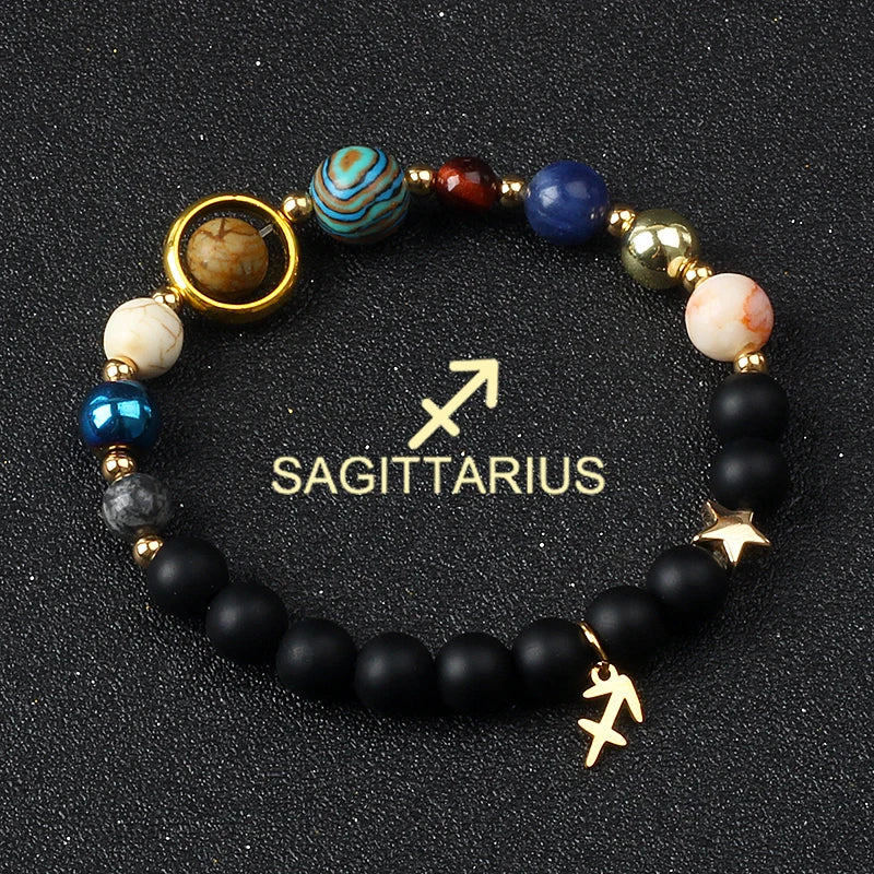 Libra Solar System Natural Stone Bracelet