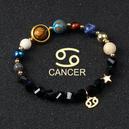 Libra Solar System Natural Stone Bracelet