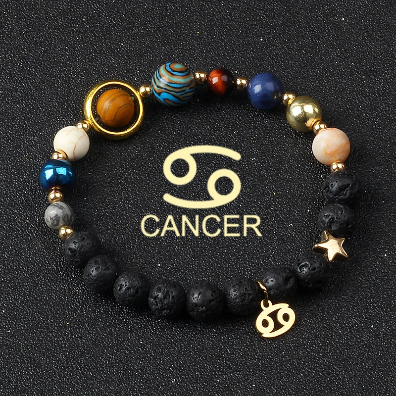Libra Solar System Natural Stone Bracelet