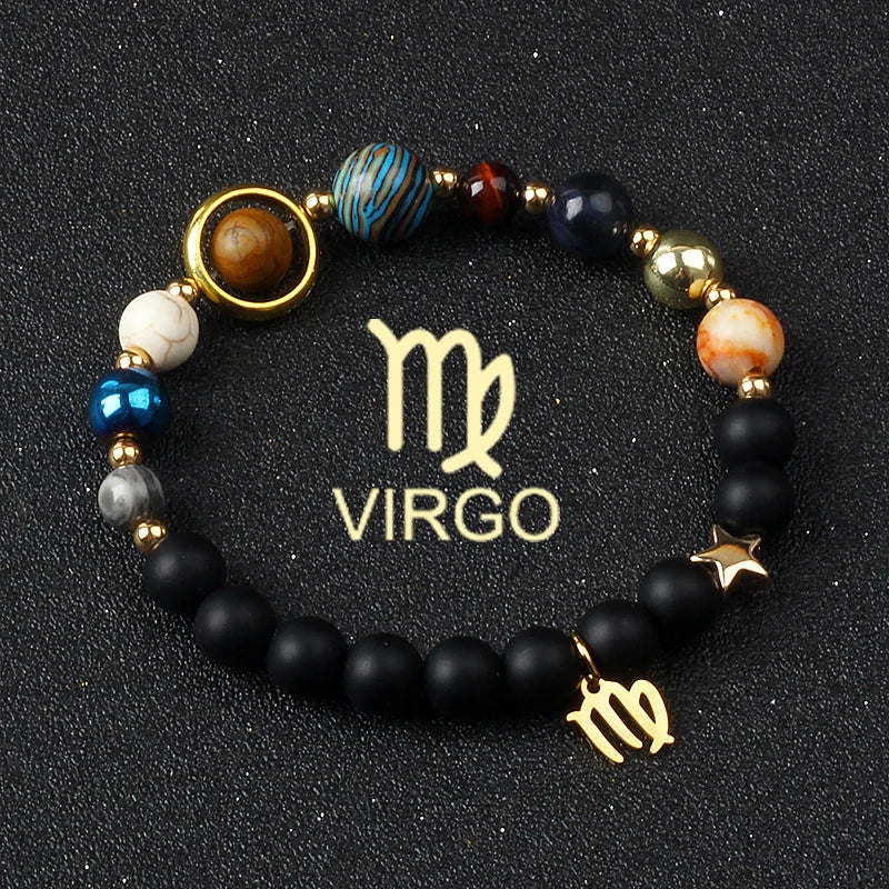 Libra Solar System Natural Stone Bracelet