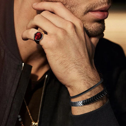Hematite Arrow Stone Bead Bracelet for Men & Women