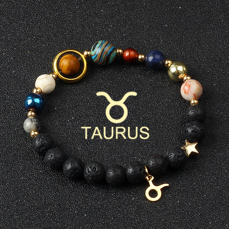 Libra Solar System Natural Stone Bracelet