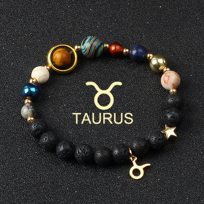 Libra Solar System Natural Stone Bracelet