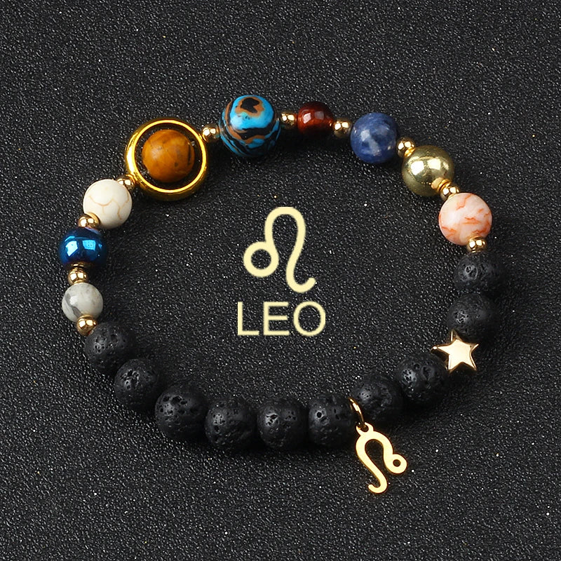 Libra Solar System Natural Stone Bracelet