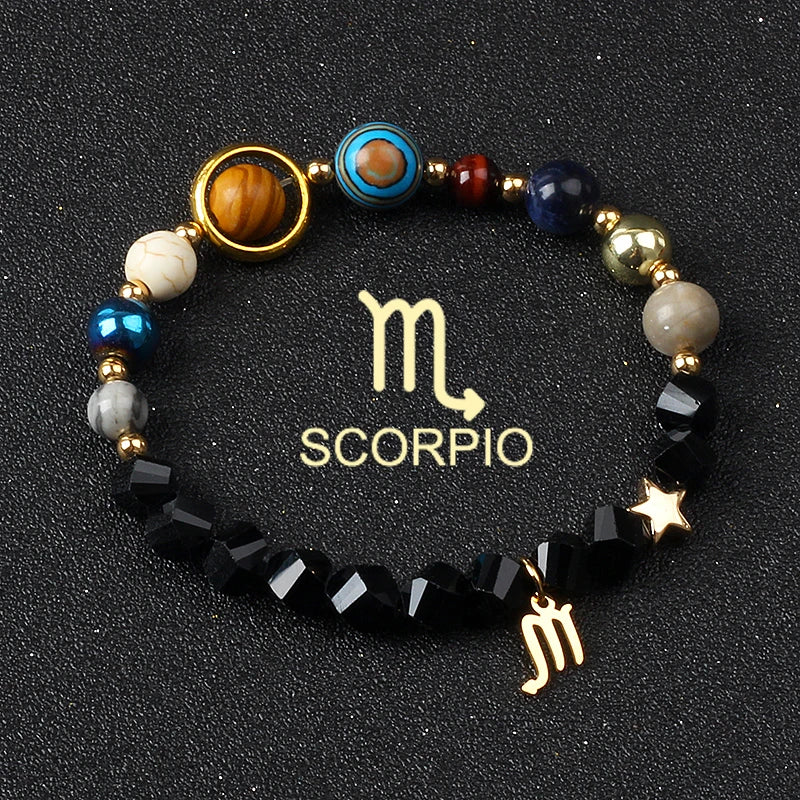 Libra Solar System Natural Stone Bracelet