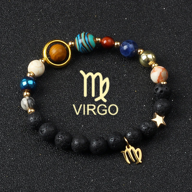 Libra Solar System Natural Stone Bracelet