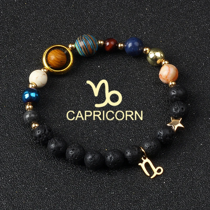 Libra Solar System Natural Stone Bracelet