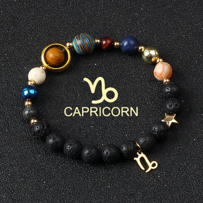 Libra Solar System Natural Stone Bracelet