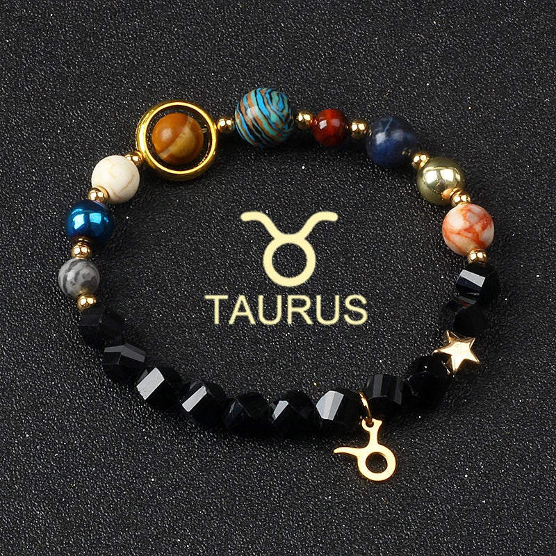 Libra Solar System Natural Stone Bracelet