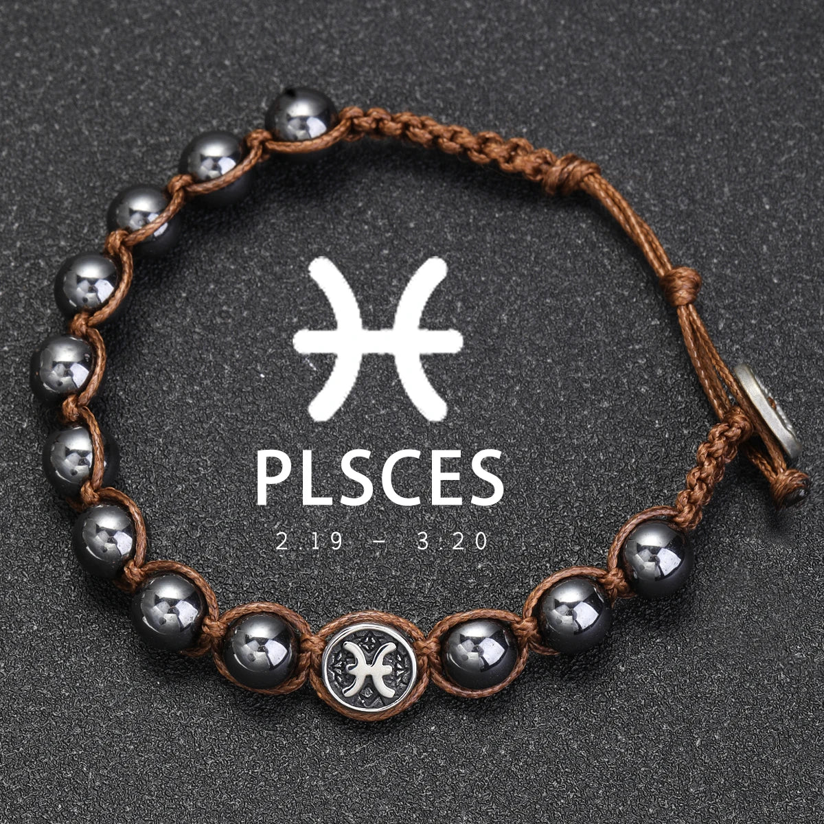 Natural Volcanic Stone Zodiac Bracelet for Men