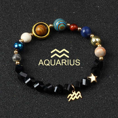Libra Solar System Natural Stone Bracelet