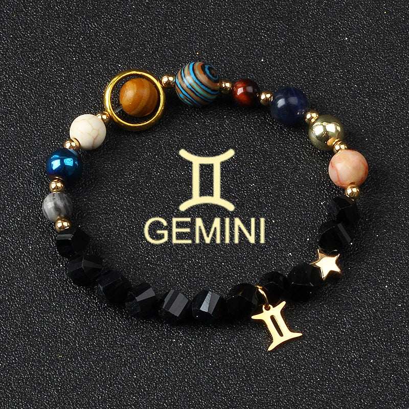 Libra Solar System Natural Stone Bracelet