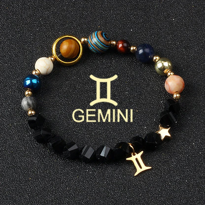 Libra Solar System Natural Stone Bracelet