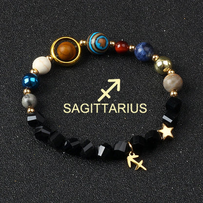 Libra Solar System Natural Stone Bracelet