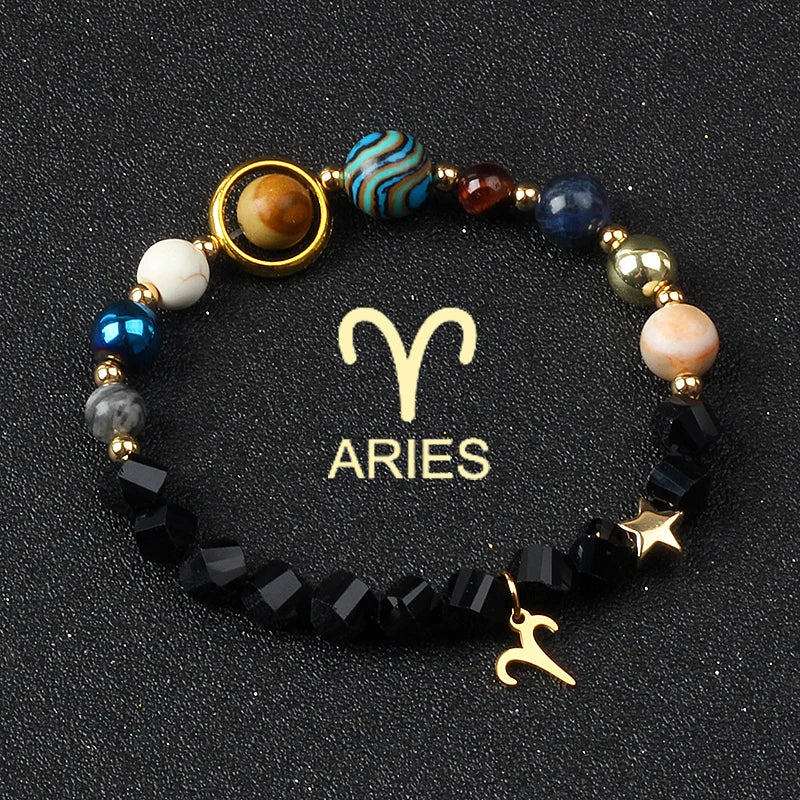 Libra Solar System Natural Stone Bracelet