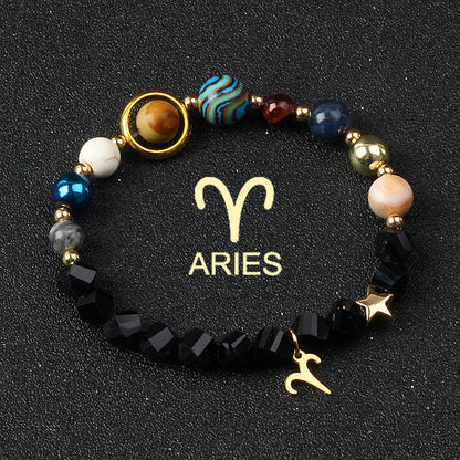 Libra Solar System Natural Stone Bracelet