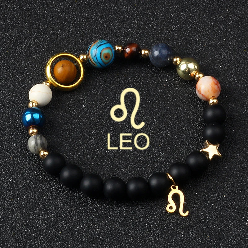 Libra Solar System Natural Stone Bracelet