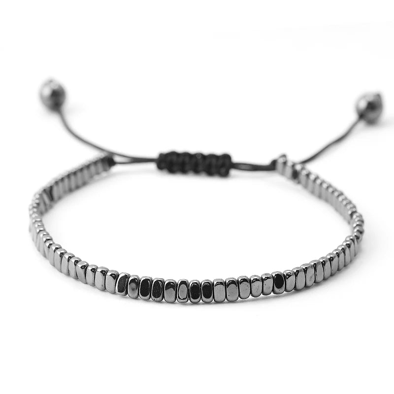 Hematite Arrow Stone Bead Bracelet for Men & Women