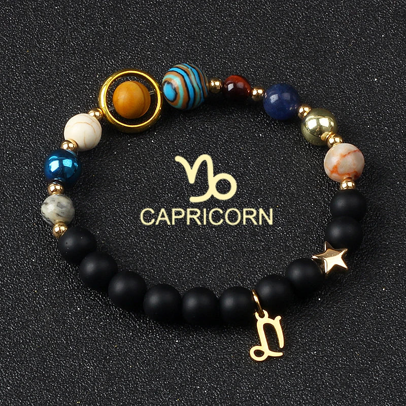 Libra Solar System Natural Stone Bracelet