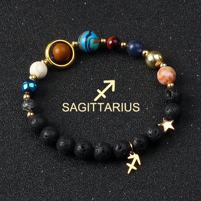 Libra Solar System Natural Stone Bracelet