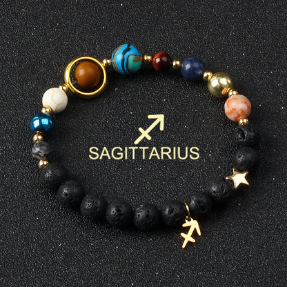 Libra Solar System Natural Stone Bracelet