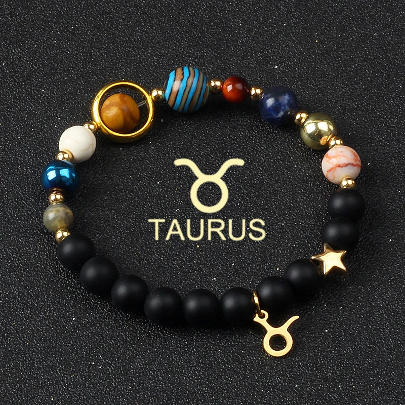 Libra Solar System Natural Stone Bracelet