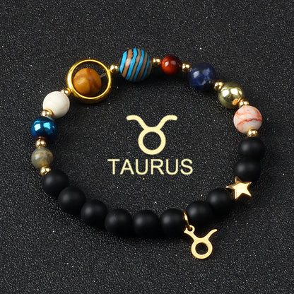 Libra Solar System Natural Stone Bracelet
